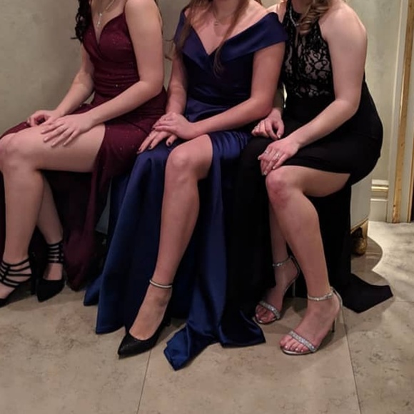 Dark Royal Blue Prom Dress - Picture 5 of 5